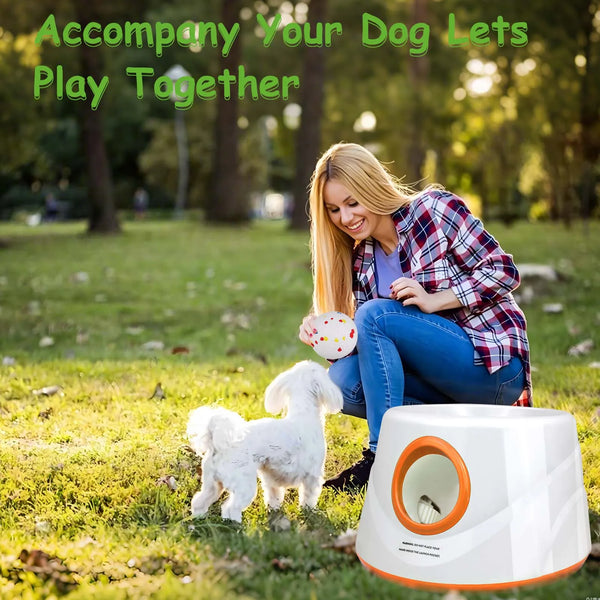 Lanzador automático de pelotas para perros